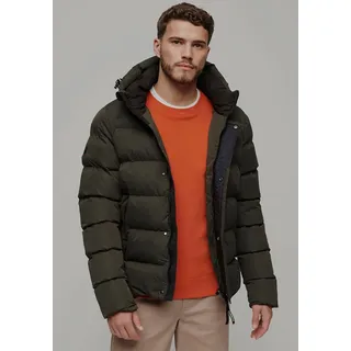 Superdry Steppjacke »HOODED MICROFIBRE SPORT PUFFER«, mit Kapuze, grün