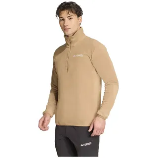 adidas Multi Essentials Fleece Mit Halbem Reißverschluss - cardboard, - M,