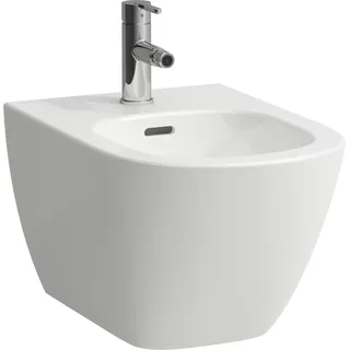 LAUFEN LUA Wandbidet, mit Überlauf, 1 Hahnloch, 360x520mm, Eckventile innenliegend, H8300810003021