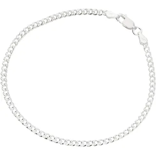 Panzerarmband SMART JEWEL "Armband Panzerkette, massiv, Silber 925" Gr. 21, silber, Armbänder, Herren, 21, Silber 925 (Sterlingsilber), Panzerarmband