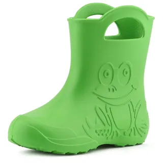 Ladeheid Eva federleichte Kinder Gummistiefel für Jungen und Mädchen Regenschuhe Bequeme und wasserdichte Regenstiefel Kinder LA-CA-01