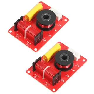 DollaTek 2Pcs Lautsprecher Frequenz Teiler Bord 2 Weg Höhen/Bass Hallo-fi Audio Crossover Filter Frequenz Verteiler DIY Modul