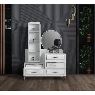 Schlafzimmer Kommode mit Spiegel Luxus Kommoden Sideboard 2tlg. Sideboard