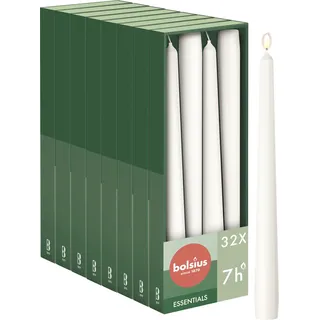 Bolsius Glatte Spitzkerzen 32 St. weiß
