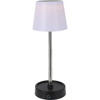1.10 Tischlampe höhenverstellbar von 12 - 30 cm - Batterie / aufladbar mit USB - Akku Lampe - Schwarz, Weiß