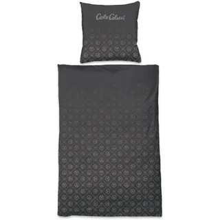 Carlo Colucci »Carlo CLassico aus weicher Microfaser mit Print« 2 Stk., tlg. OEKO-TEX® Standard 100, grau