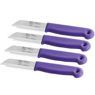 Küchenmesser Messer Set aus Solingen Gemüsemesser Kleines Obstmesser Made in Germany Schälmesser Allzweckmesser mit Scharfer und Präziser Klinge aus rostfreiem Edelstahl (4er Set, Kurz)