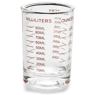 ACONDE 90ML Messbecher Shotglas Mit Waage, Messbecher Klein Shot Gläser, Espresso Schnapsgläser, für Bar, Party, Küche, Cocktail, Wodka, Tequila