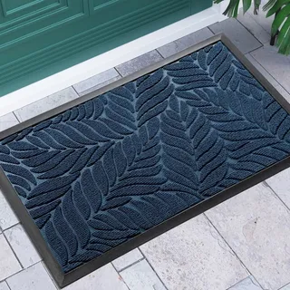 Yimobra Fußmatte, 75 x 43 cm, rutschfeste Sauberlaufmatte für draußen – Premium Fußmatte gegen Schmutz und Staub?Blau