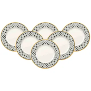 Villeroy & Boch Frühstücksteller 22 cm gelb/grau/weiß 6er Set