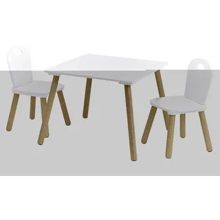 Zeller Kindersitzgruppe Scandi 3-tlg. Kiefer weiß