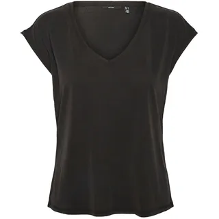 Vero Moda Damen T-Shirt 'Filli' - Schwarz L