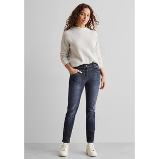 Cecil Damen, Style Toronto 1-knopf 49 Jeans Im Slim Fit, Dark Blue wash), 30W / 30L EU