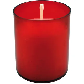 Cereria di Giorgio Liturgisches Teelicht, Keramik, rot, 5,9 x 4,8 x 5,9 cm, 4 Einheiten