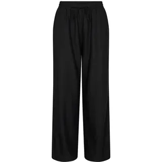 FREEQUENT Leinenhose »FQLAVA-PANT« Sommerhose aus Leinenmix und mit Kordelzug, schwarz