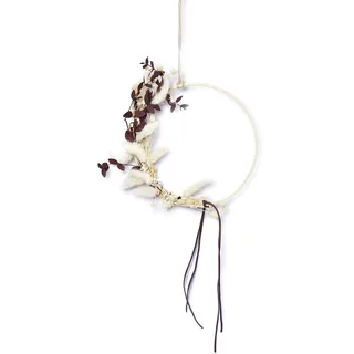 Heitmann Deco - Trockenblumen Kranz, beige, ca. 20cm