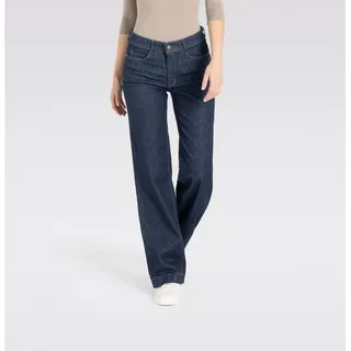 MAC Wide Leg Jeans mit Bügelfalte in Rinse-Waschung-D34 / L32