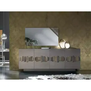 Luxus Sideboard Kommode Kommoden Holz Wohnzimmer Möbel Schrank Neu - Grau