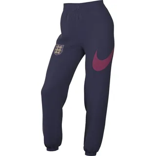 Nike Hose England Damen Sportswear Essntl Woven Mrpant Hbr, Purple Ink/Rosewood/Sesame, FZ6198-555, L