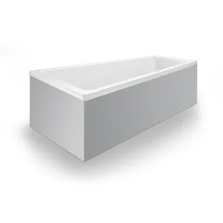 Duravit No.1 Einbau-Badewanne, Trapez, 1500x800mm, 1 Rückenschräge links, weiß, 700504000000000