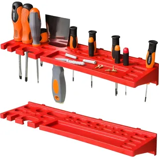 Wandregal Aufbewahrungssystem 158 x 78 cm - Stapelboxenschrank für besonders starke Wandregale - Erweiterbares Werkstattregal Aufbewahrungsregal