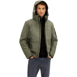 TOM TAILOR Herren Blouson Jacke mit Kapuze 1033637, 10415 - Dusty Olive Green, XXL