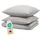 Bettwäsche 155x220cm 2x 80x80cm Mikrofaser Bed Sheets 155x220cm 3-er Set Bettwäsche Hellgrau Hellgrau
