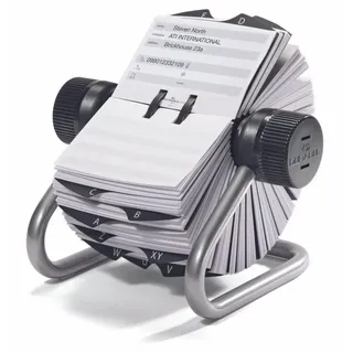 Durable Rollkartei Telindex 500 Karten Silber