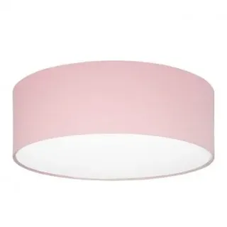 youngDECO® Deckenlampe Rosa Ø45 cm - Deckenleuchte Rund 4 x E27 - Baumwollstoff Lampenschirm - Lampe Schlafzimmer, Wohnzimmer, Kinderzimmer und Küche (Ohne Glühbirne)