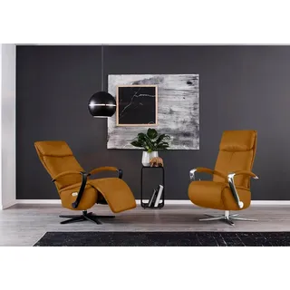 W.Schillig Relaxsessel rumbaa Mikrofaser 68 x 113 x 83 cm Gelb mit Kissen und Kopfteil