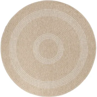 Ayyildiz Comilla Outdoor-Teppich Ø 120 cm Beige
