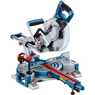 Bosch GCM 18V-216 D inkl. 1 Sägeblatt, 2 Werkstückauflagen, Staubbeutel, Spannzwinge