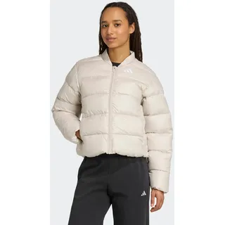 Winterjacke ADIDAS SPORTSWEAR "ESSENTIALS CLIMAWARM KUNSTDAUNEN PUFFER", Damen, Gr. L, wonder aluminium, Obermaterial: 100% Polyester, normal, Jacken Winterjacke