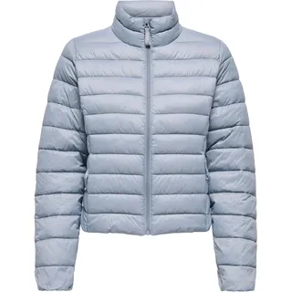 Only Steppjacke ONLY "ONLTAHIA LW QUILTED JACKET OTW NOOS", Damen, Gr. M, tradewinds, Steppware, Obermaterial: 100% Nylon, unifarben, regular fit kurz, eingefasste Kante, Jacken Steppjacke, Kunstfaser