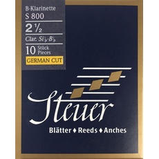Steuer Blatt BB-Klarinette Blue Line S800 deutscher Schnitt 10er-Packung Gr.2 1/2