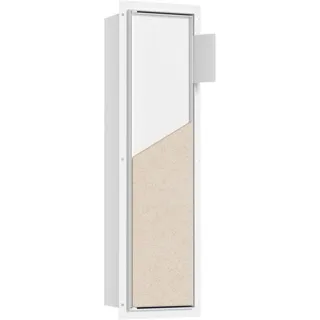 Neodrain Unterputz Toilettenpapierhalter Edelstahl Badezimmerschrank Schwarz mit Ablage für Toilettenpapier Aufbewahrung & WC Bürstengarnitur, 67 x 19 x 15 cm