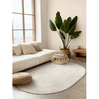 HANSE HOME Juteteppich - Natur, Wohnzimmer, Flur, Boho, Skandi