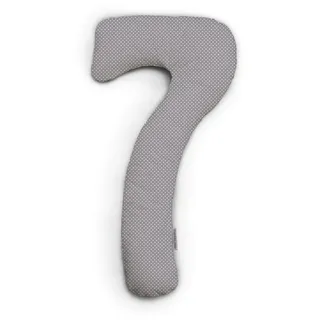 Theraline my7 Seitenschläferkissen mit Bezug, waschbar 60°C, Stillkissen & Lagerungskissen ergonomisch mit integriertem Kopfkissen, Kissen für Seitenschläfer mit wattiertem Bezug für mehr Komfort