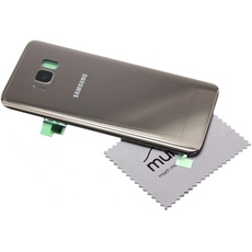 Akkudeckel für Original Samsung für Samsung Galaxy S8 G950F Akkufachdeckel Gold Back Cover mit mungoo Displayputztuch