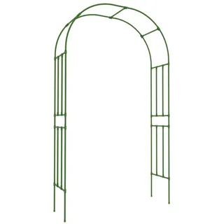 Rosenbogen Grün Rankbogen Hochzeitsbogen aus Verzinkt Stahl Gartenbogen für Balkon,Hinterhof Hochzeitsbogen für Jubiläen,Geburtstagsfeiern(120x240cm)