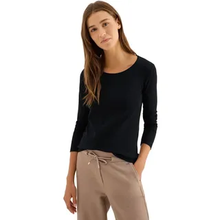 Cecil Basic Langarmshirt Black M