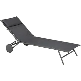 Lafuma Miami II Sonnenliege Stahl/Batyline® Duo Obsidian