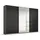 Schwebetürenschrank OTELI 271 x 210 x 68 cm Grau