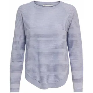 ONLY Damen Dünner Strick Pullover | Langarm Rundhals Knitted Sweater | Basic Stretch Jumper ONLCAVIAR, Farben:Lila-2, Größe:S