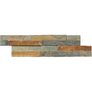 Wandverblender Schiefer Multicolor 40 cm x 10 cm - 0,432 m2