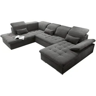 Z2 Wohnlandschaft Wayne U Sofa 3-teilig Holzwerkstoff/Nosag - stone - mind. 14 Tage Rückgaberecht