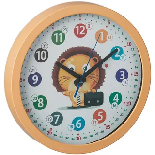 Relaxdays Wanduhr 30 cm 30 gelb