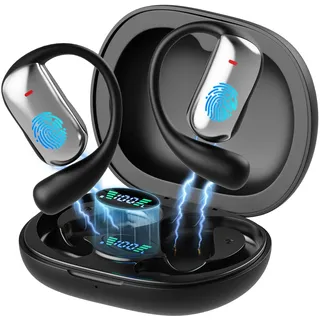 MMOBIEL KI Übersetzer Ohrhörer Echtzeit 148 Sprachen mit App (Android & iOS) –Bluetooth 5.1 Open-Ear AI Übersetzungskopfhörer – Unterstützt Musik & Anrufe - Ideal für Reisen, Business & Lernen