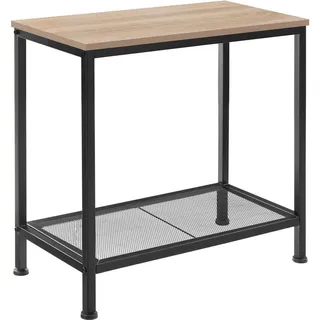 tectake Beistelltisch Filton, 60 x 30,5 x 60,5 cm, Industrial Holz hell, Eiche Sonoma , Naturfarben , Beton Optik , 30.5x60.5x60 cm , Wohnzimmer, Wohnzimmertische, Beistelltische