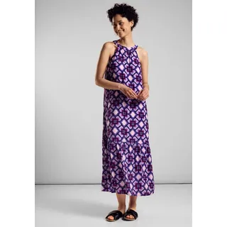 STREET ONE Damen A144062 Maxikleid mit Print, Bellflower Lilac, 36